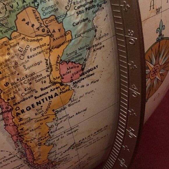 Morgan Globe 12” Diameter, by Replogle World Classic Series, Hardwood Base - Picture 3 of 16